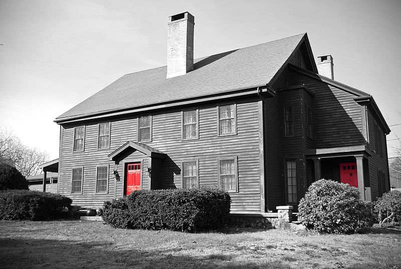 John Proctor's home, at 348 Lowell Street, Peabody, MA. Photo from Wikimedia Commons.